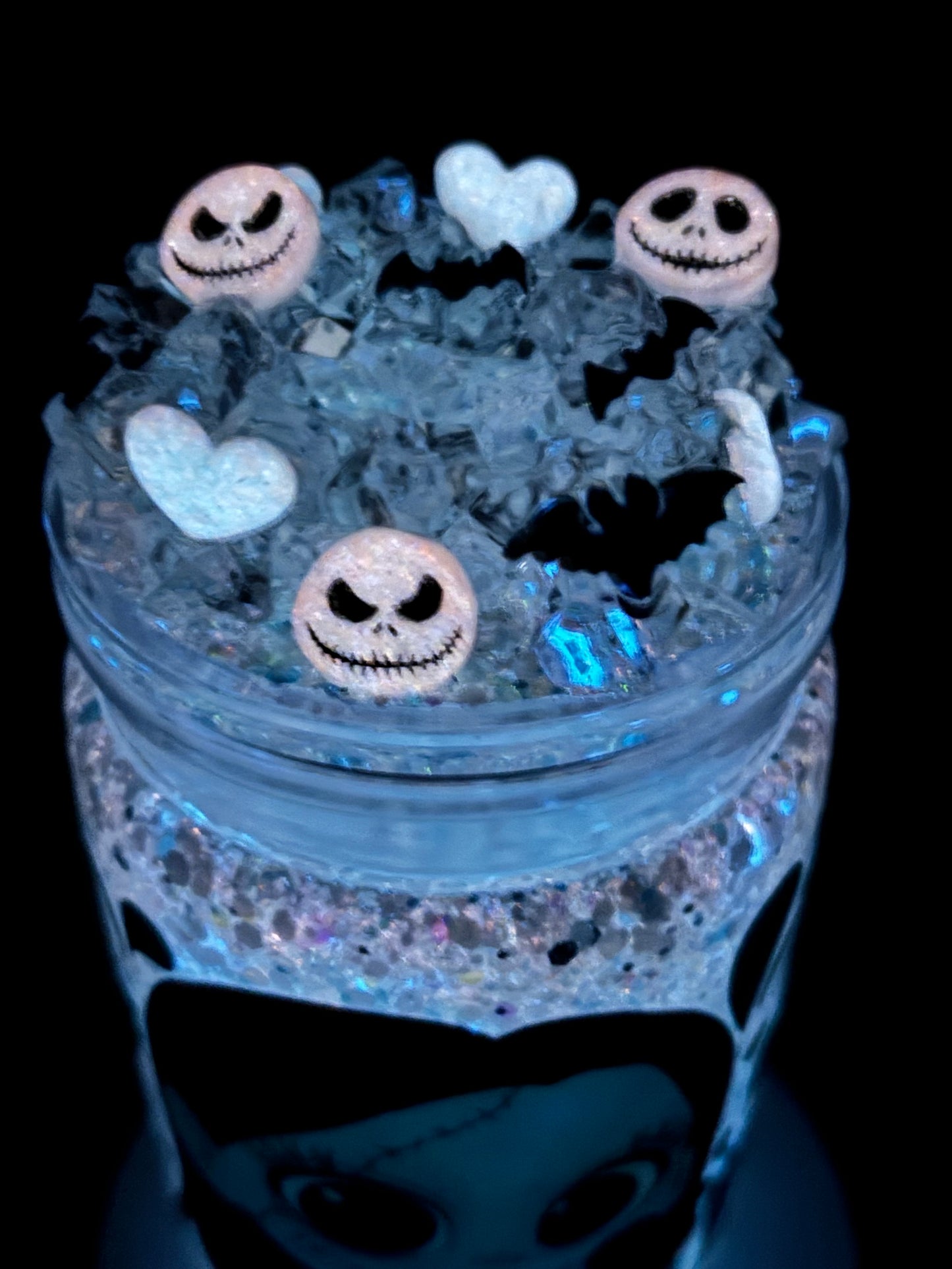 Baby girl skeleton snow globe cup