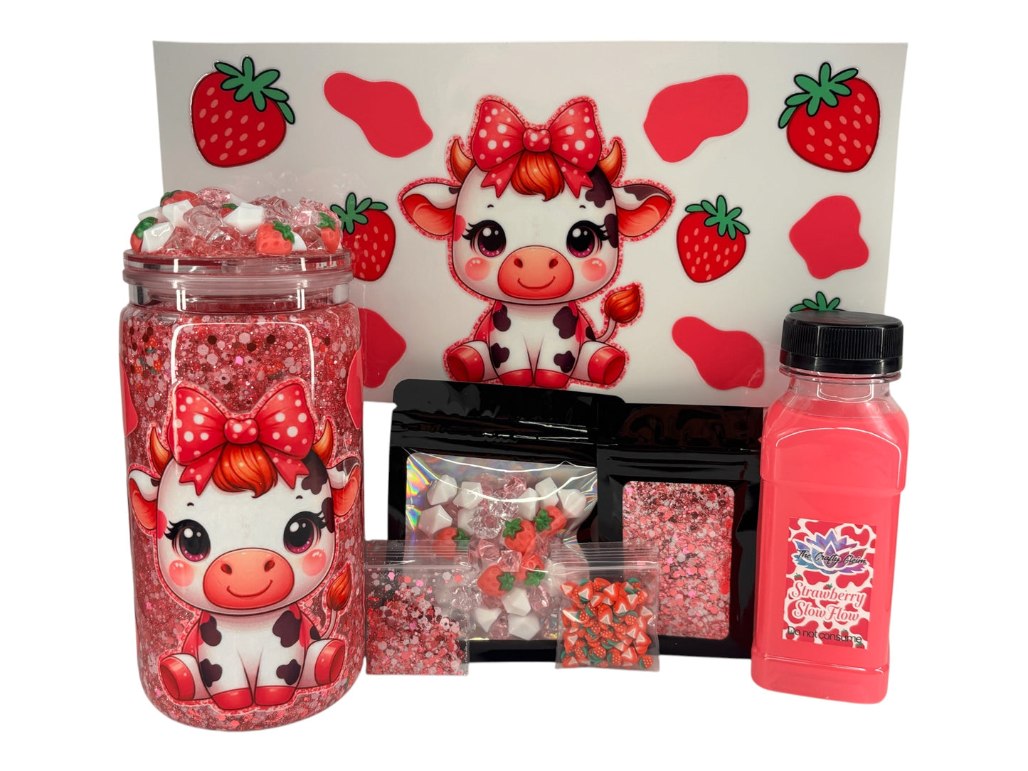 Strawberry cutie, snow globe kit