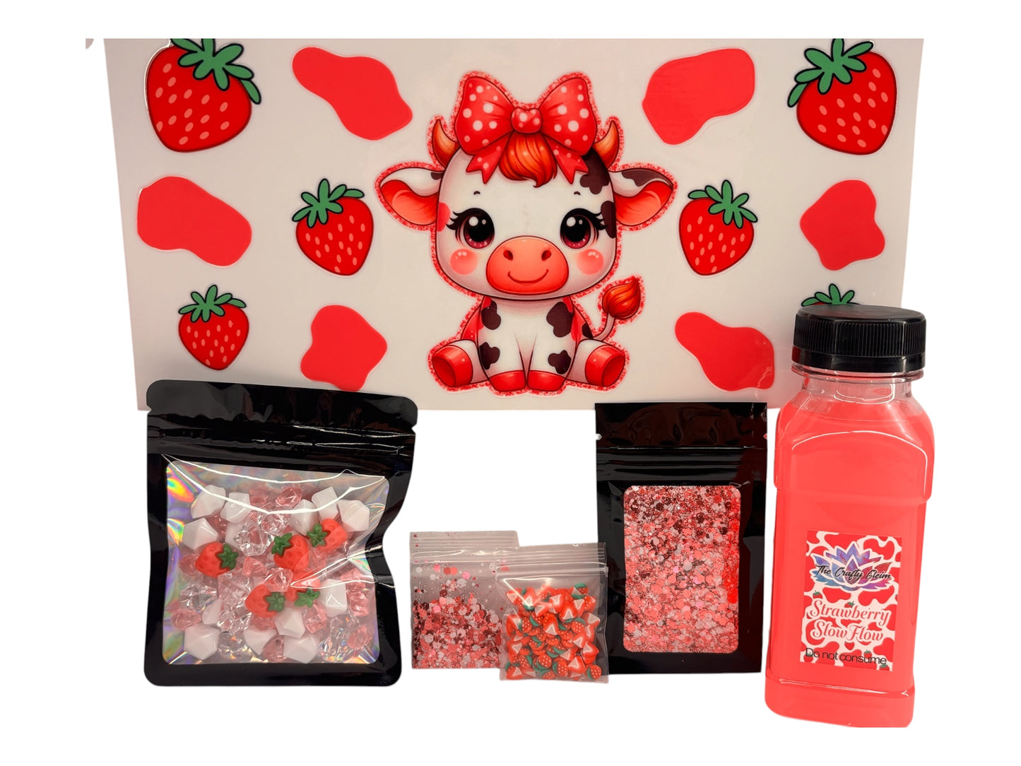 Strawberry cutie, snow globe kit