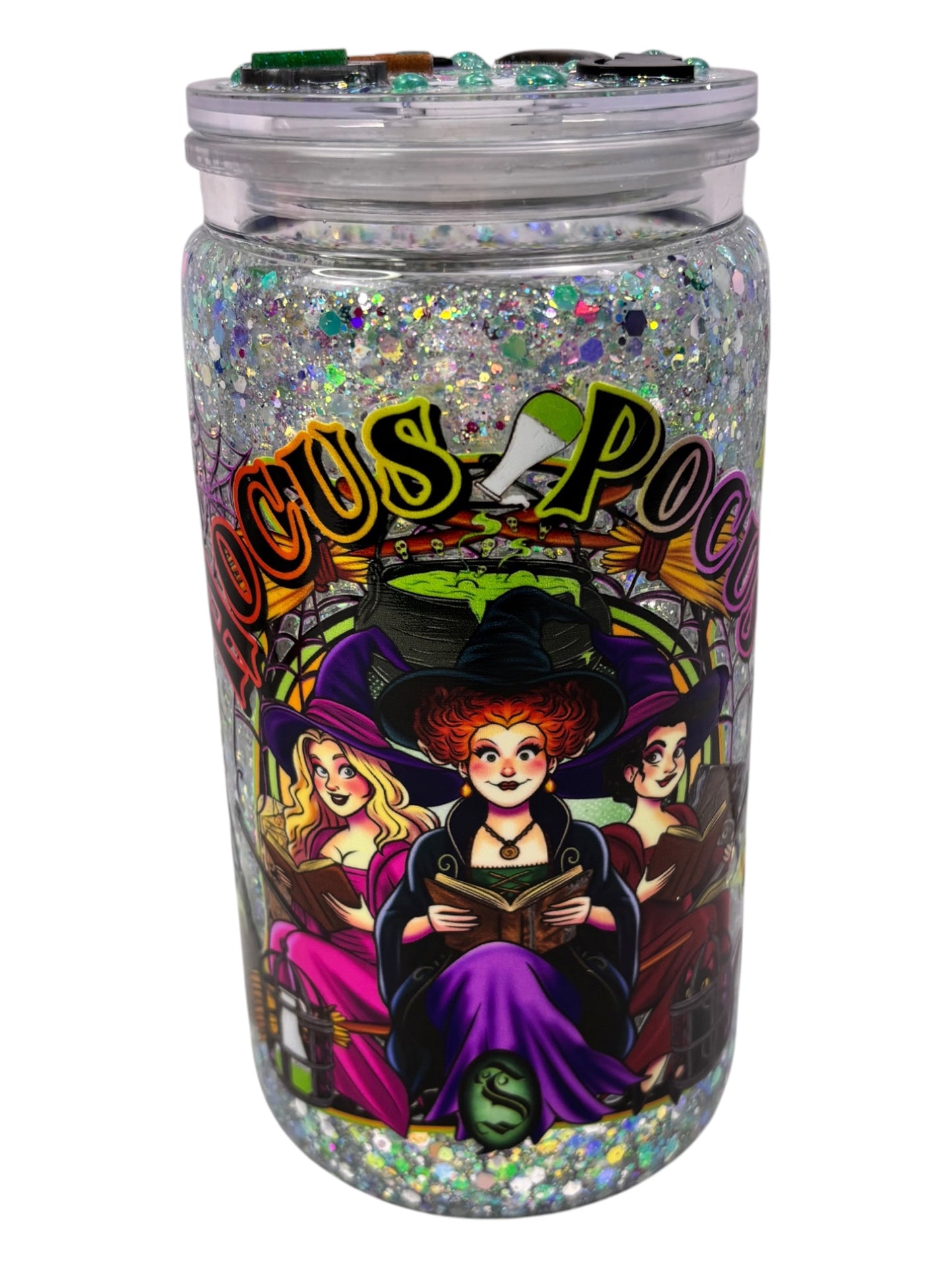 Witchy trio glowing snow, globe kit