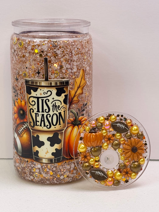 Tis the season fall edition snow globe cup