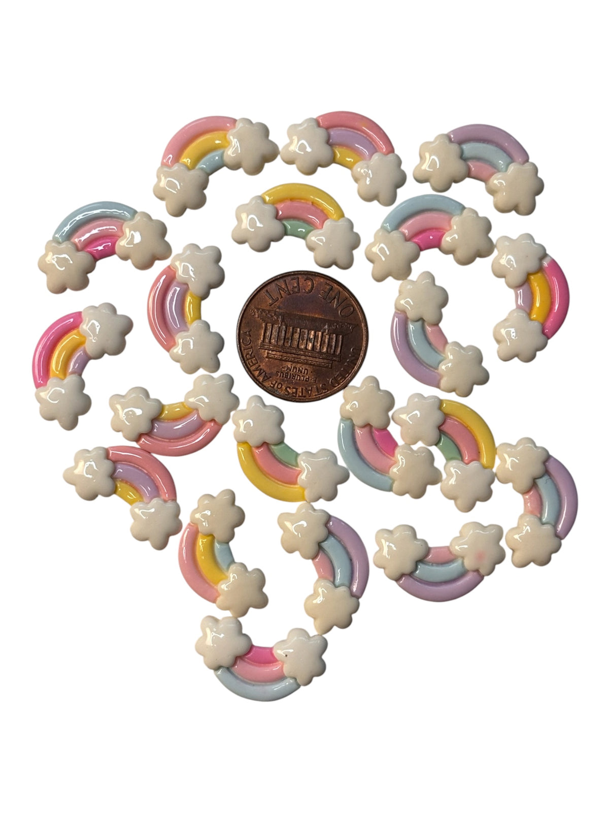 Pastel Rainbow Resin Charms