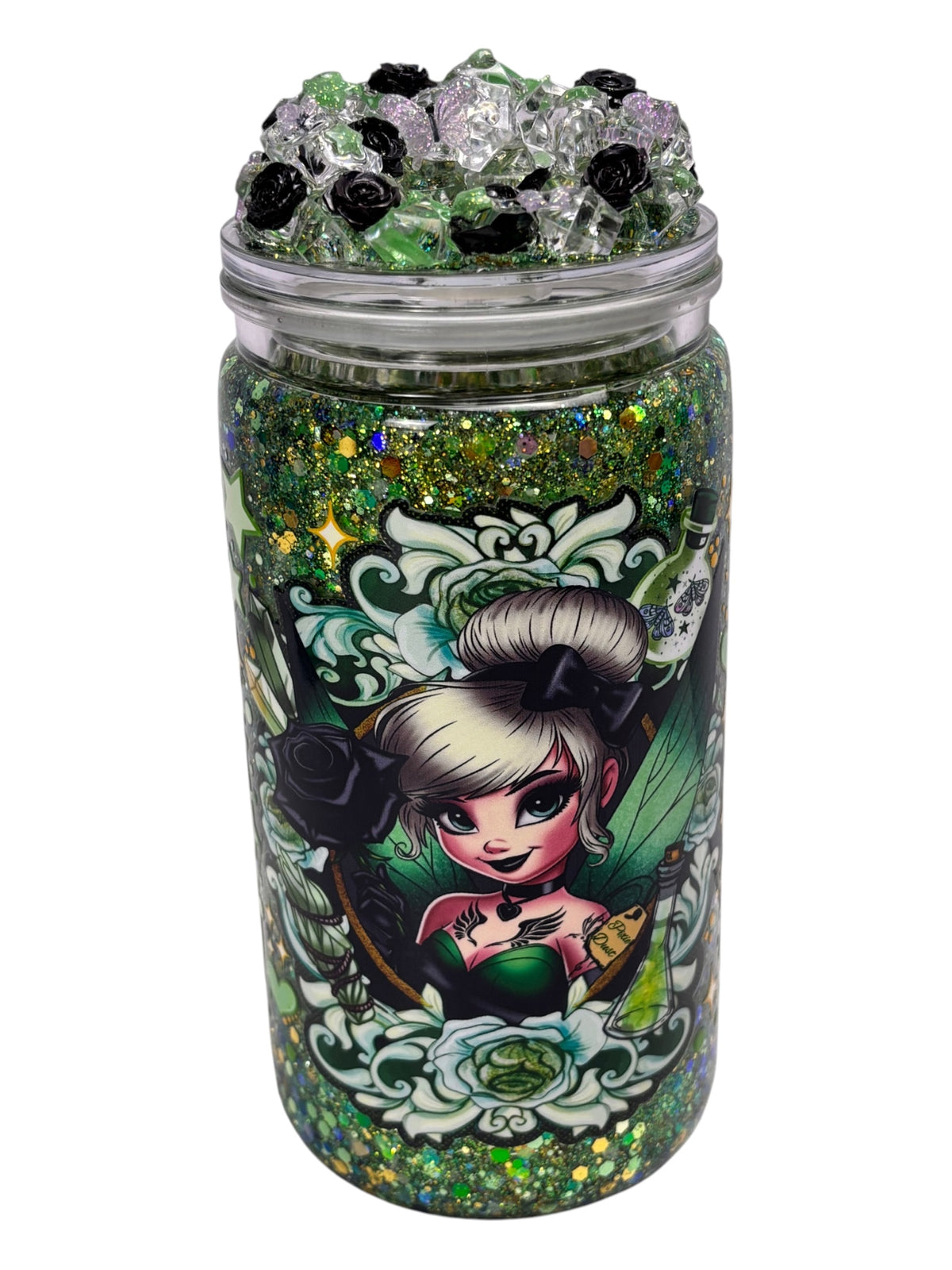 Gothic fairy snow globe cup