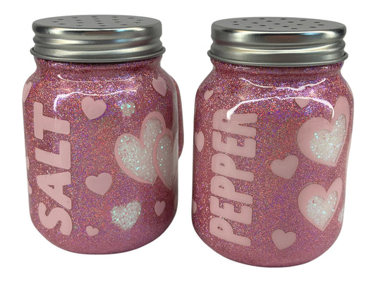 Cupid’s Kitchen mason jar salt and pepper shakers