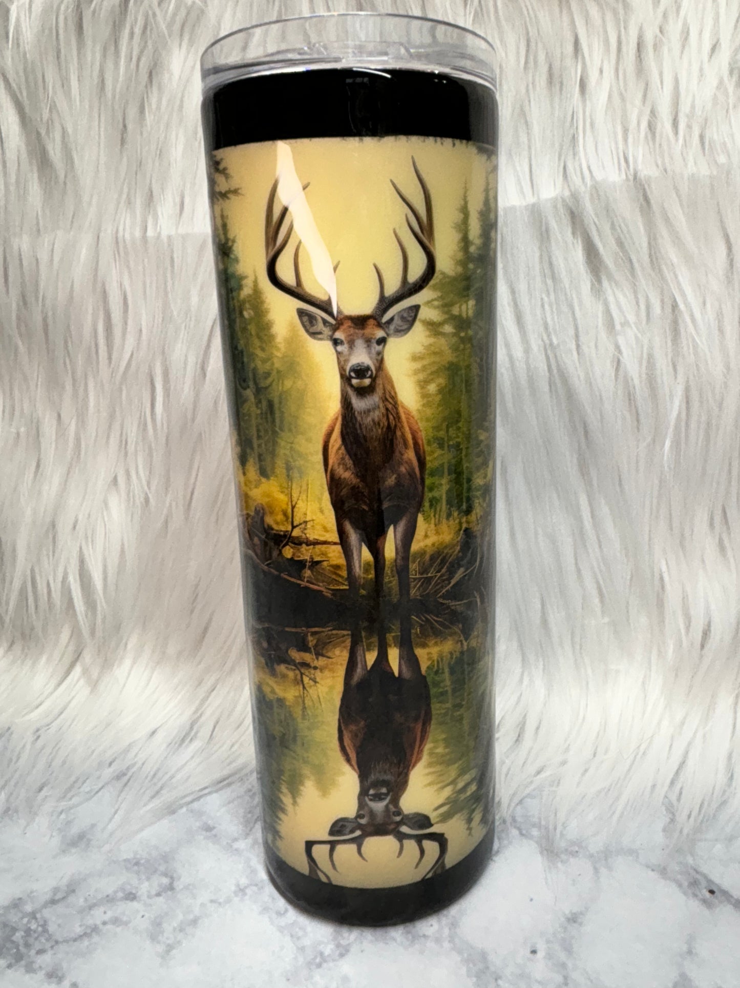 30oz Deer antler handle tumbler
