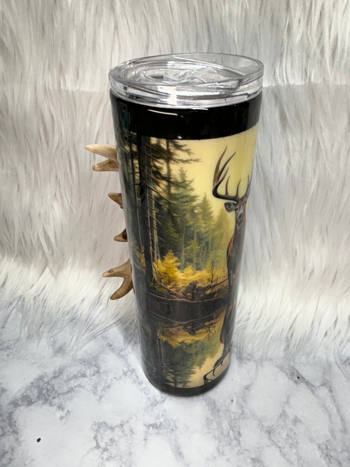 30oz Deer antler handle tumbler