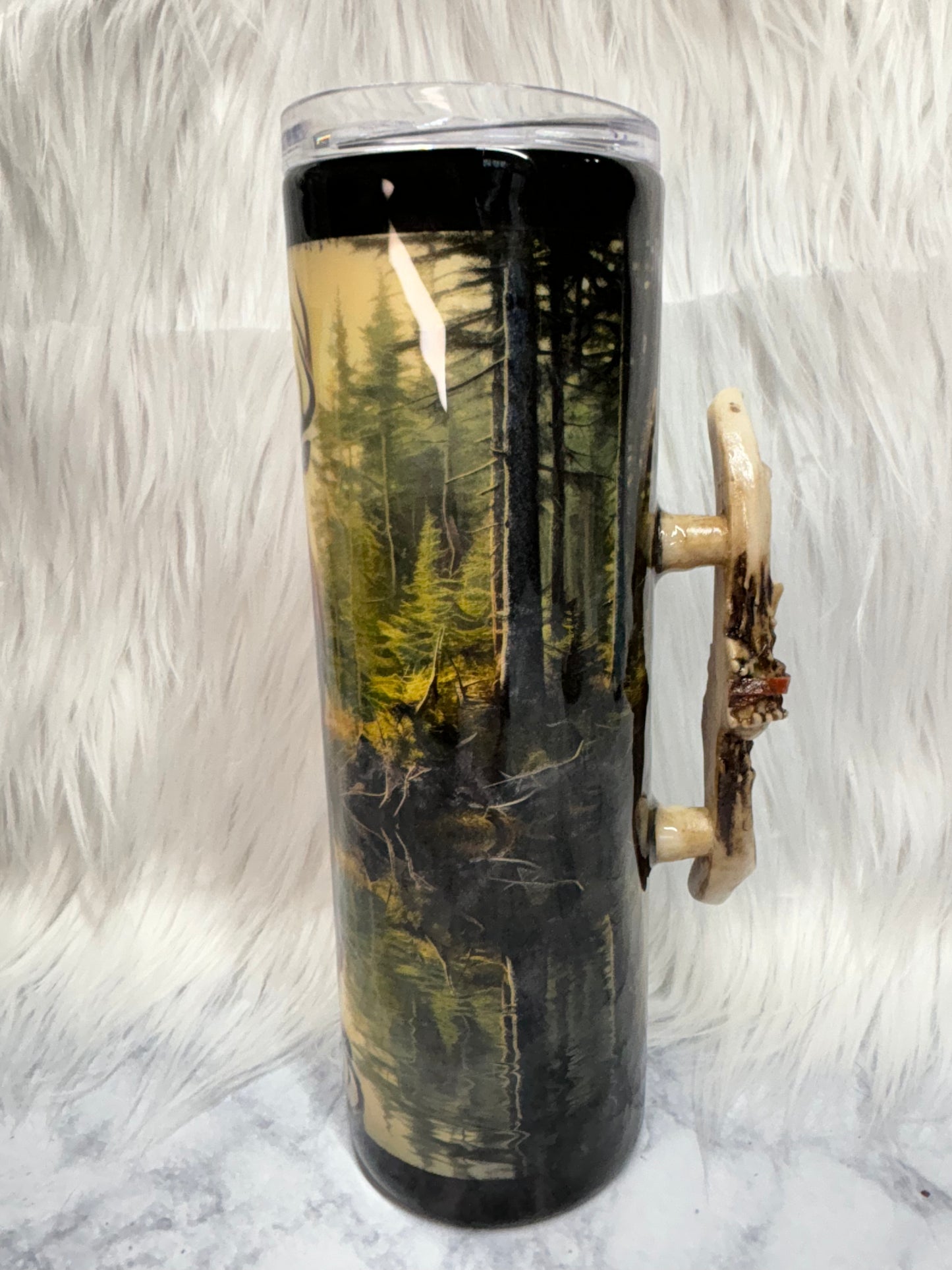 30oz Deer antler handle tumbler