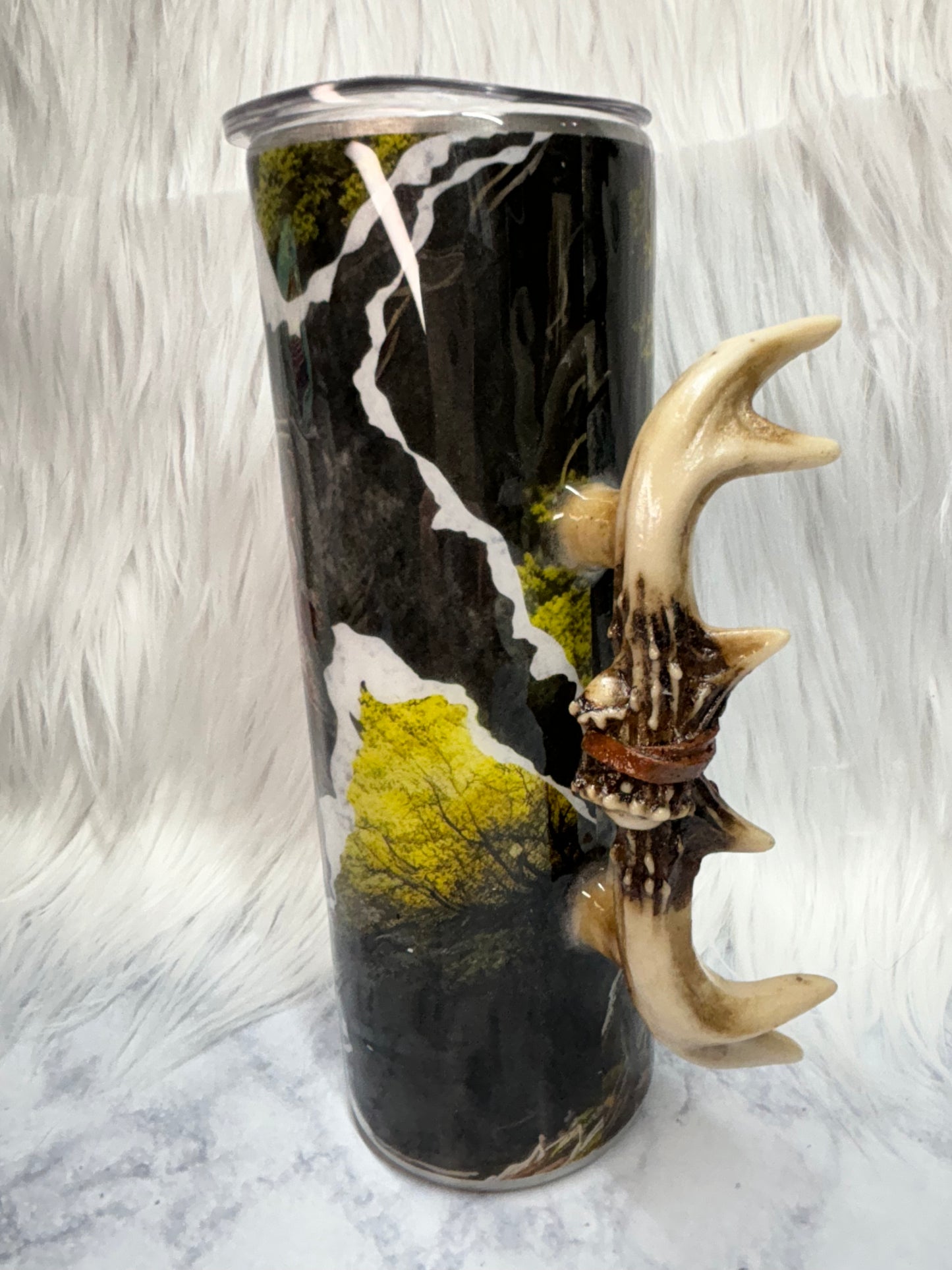 20oz Deer antler tumbler