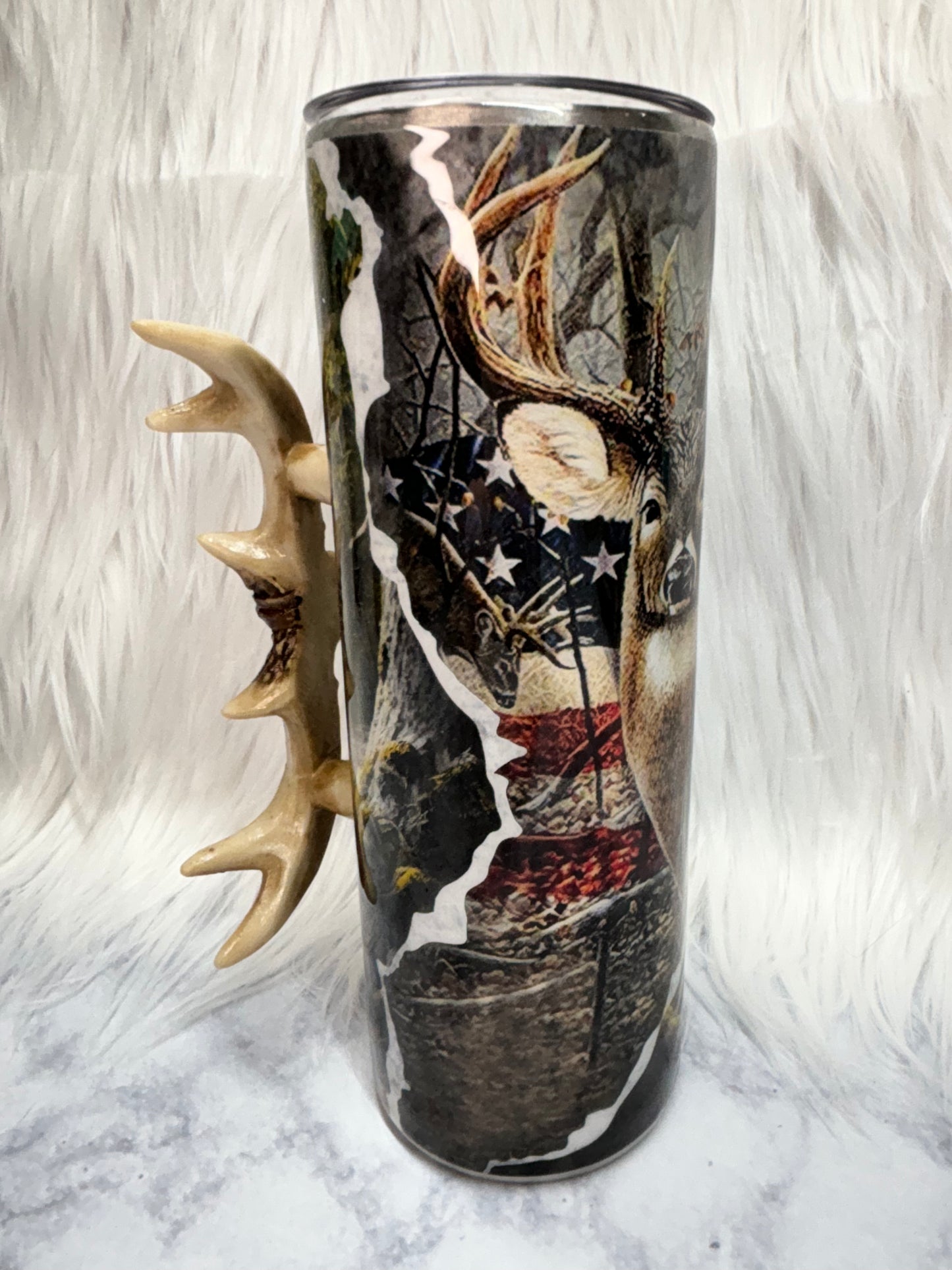 20oz Deer antler tumbler