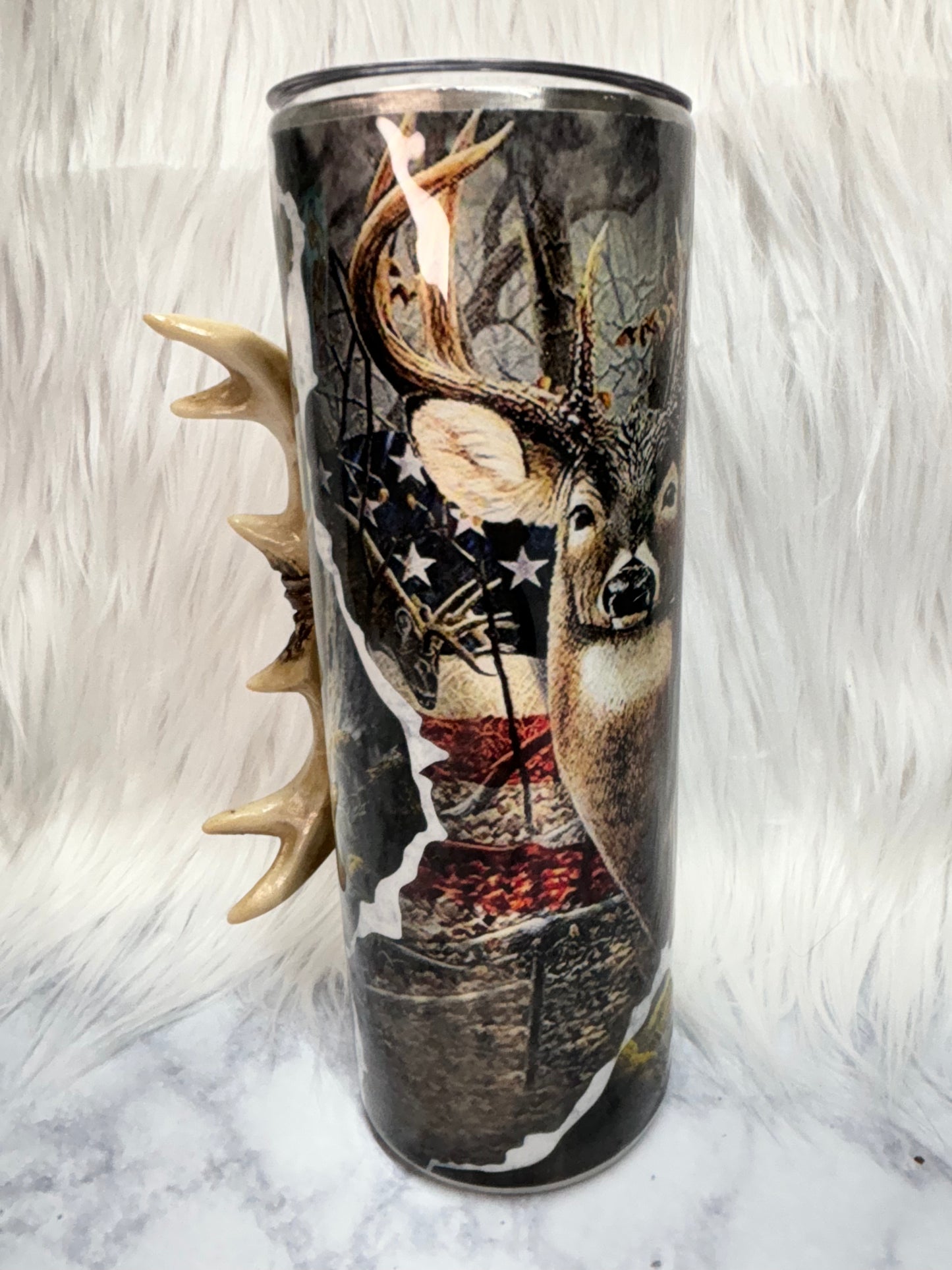 20oz Deer antler tumbler