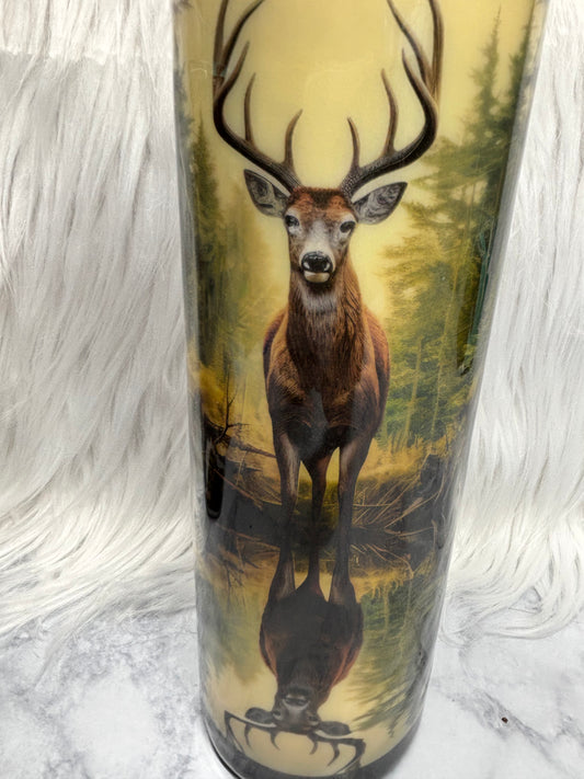 30oz Deer antler handle tumbler