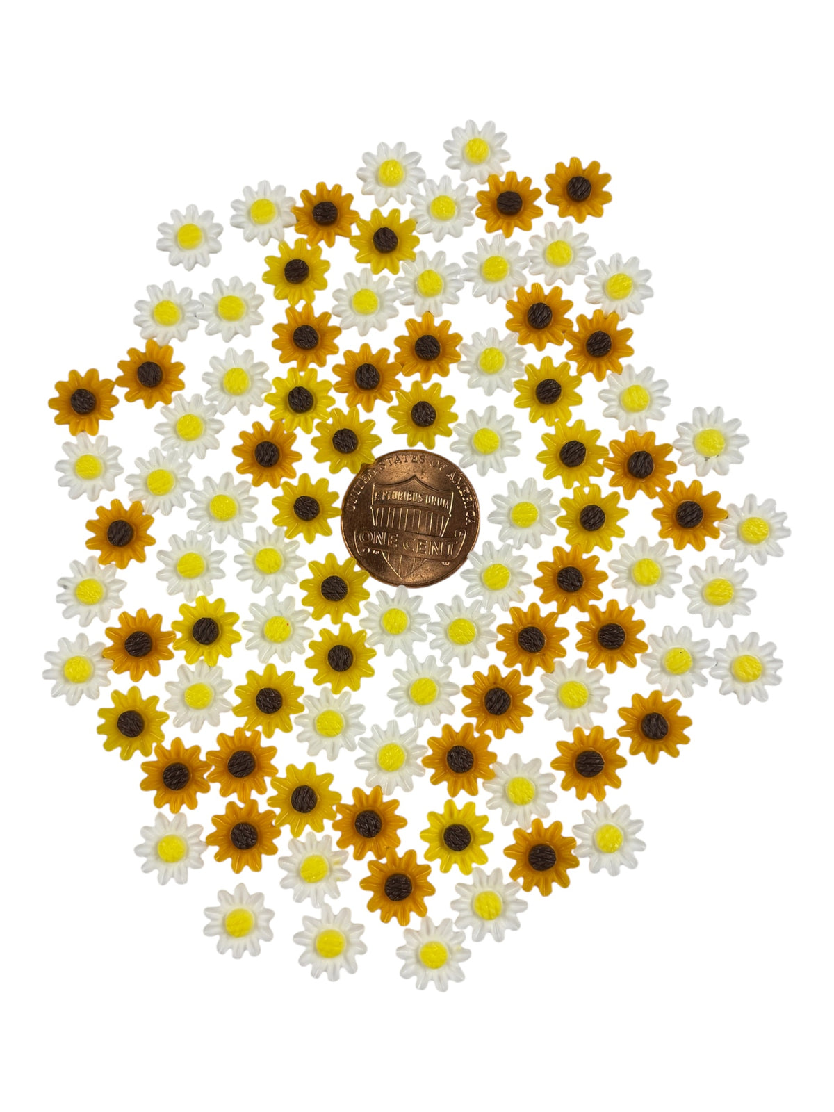 Mixed small sunflowers and daisies