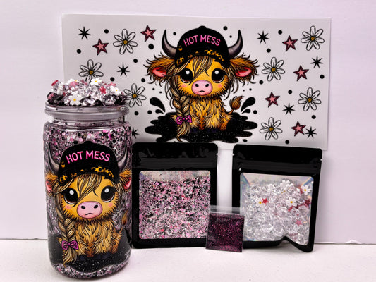 Hot mess snow globe kit