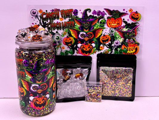 Candy and chaos glowing snow globe kit