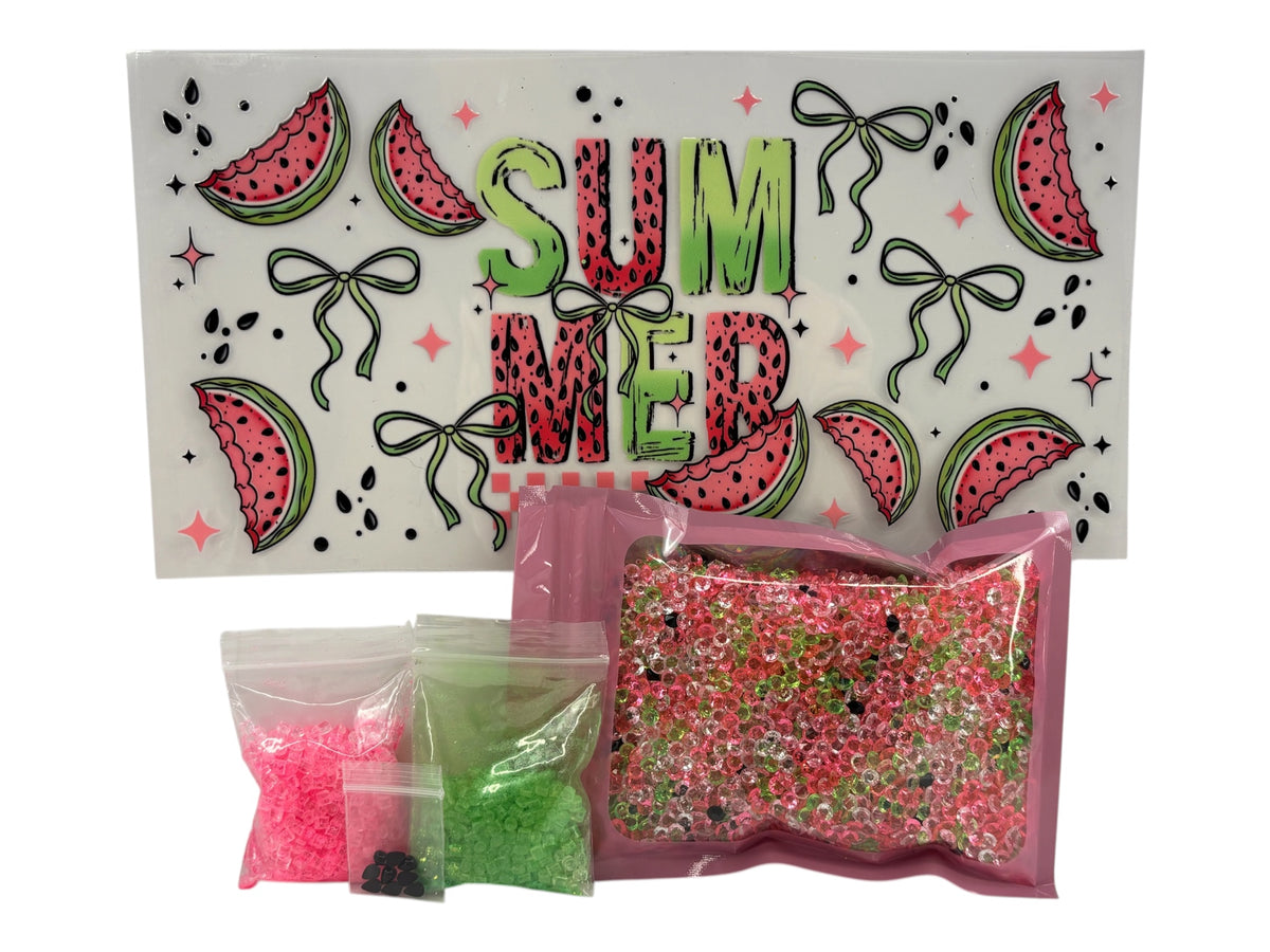 Crystal watermelon dry snow globe kit