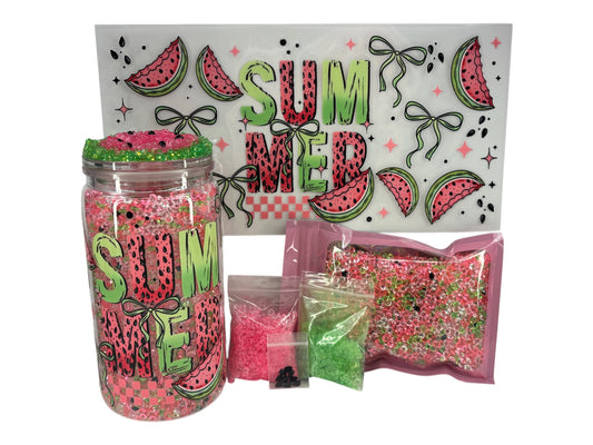 Crystal watermelon dry snow globe kit