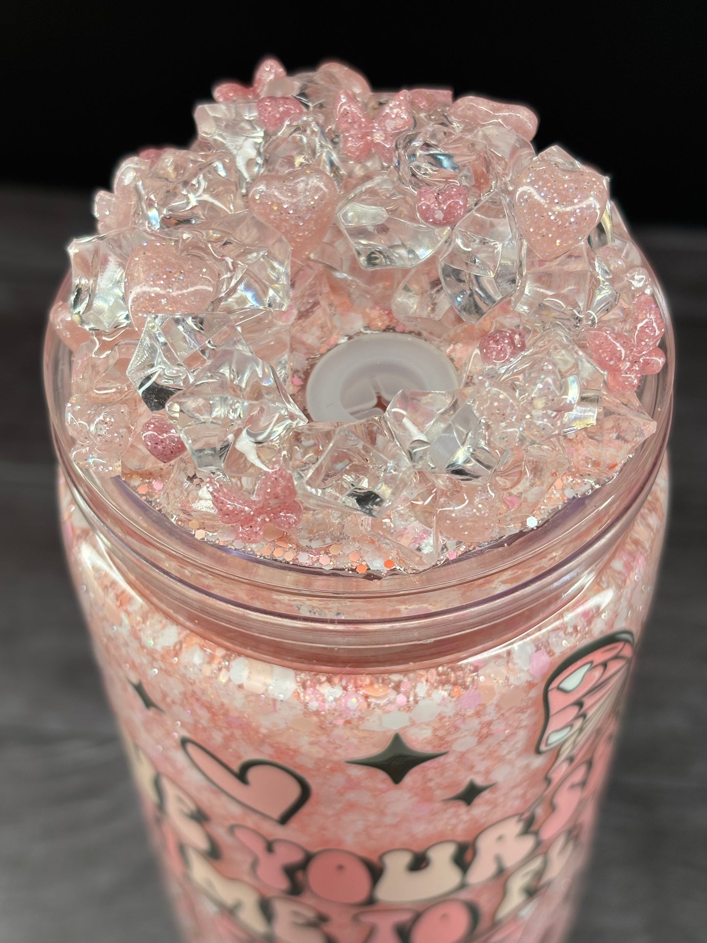 Give yourself time to fly snow globe cup