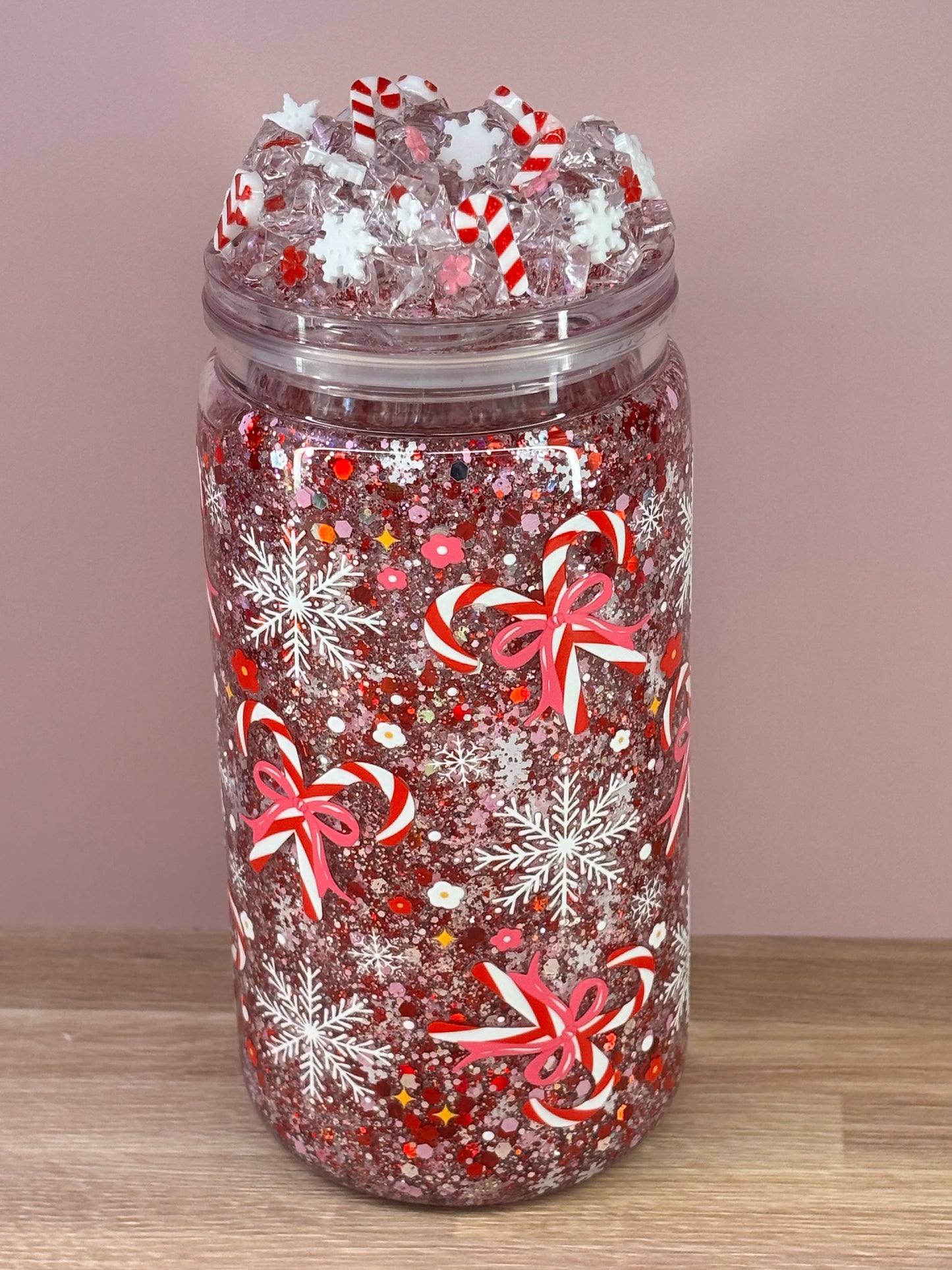 Candy canes, and snowflakes
