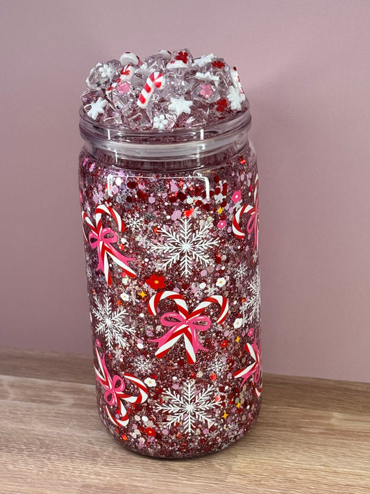 Candy canes, and snowflakes