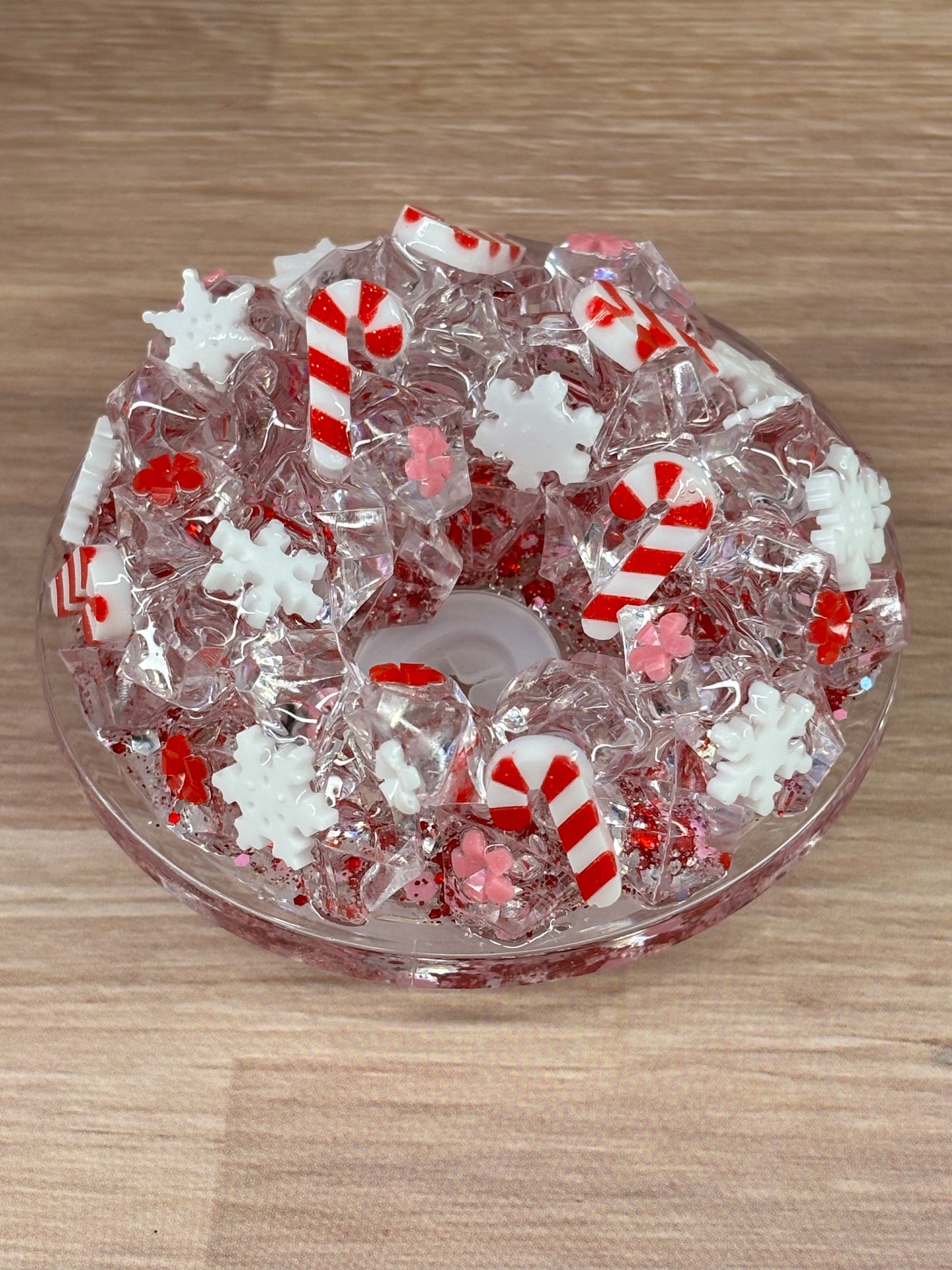 Candy canes, and snowflakes