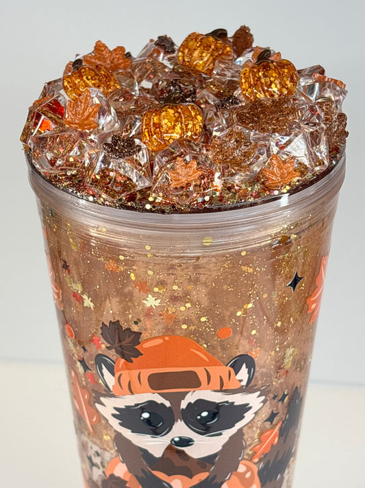 Cozy weather, lava drip, snow globe