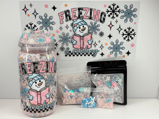 Freezing and reading snow globe kit