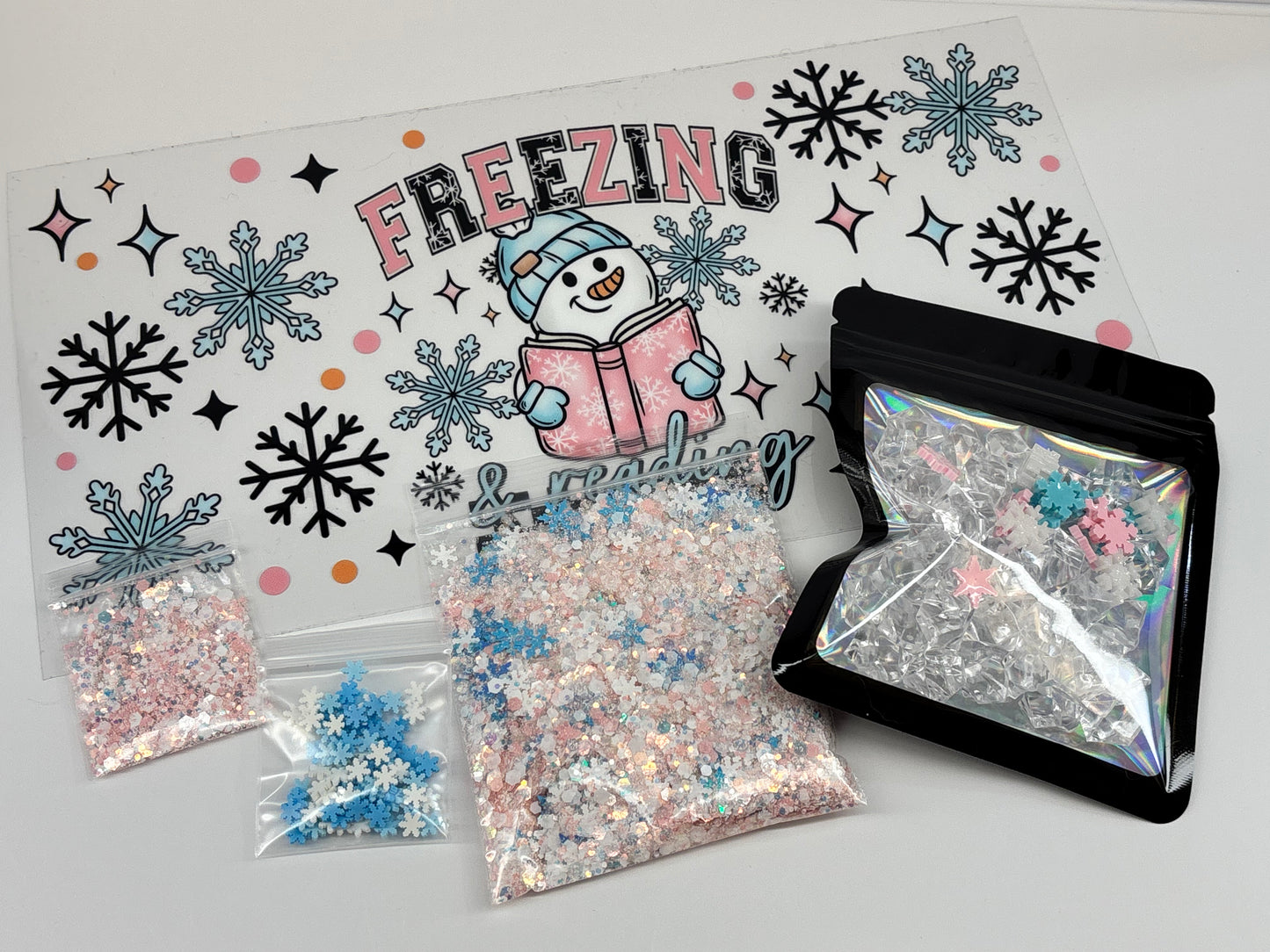 Freezing and reading snow globe kit