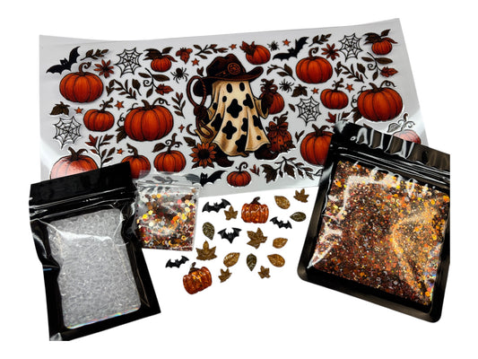 Spooky cowboy snow globe kit
