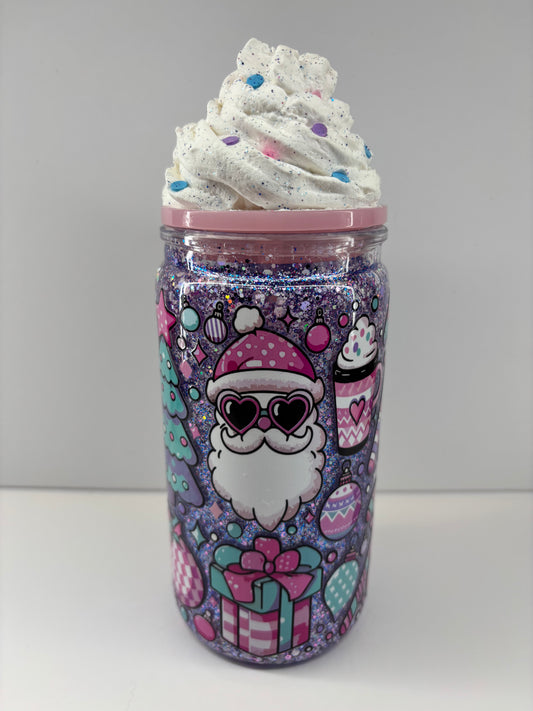 Cool Santa snow globe cup