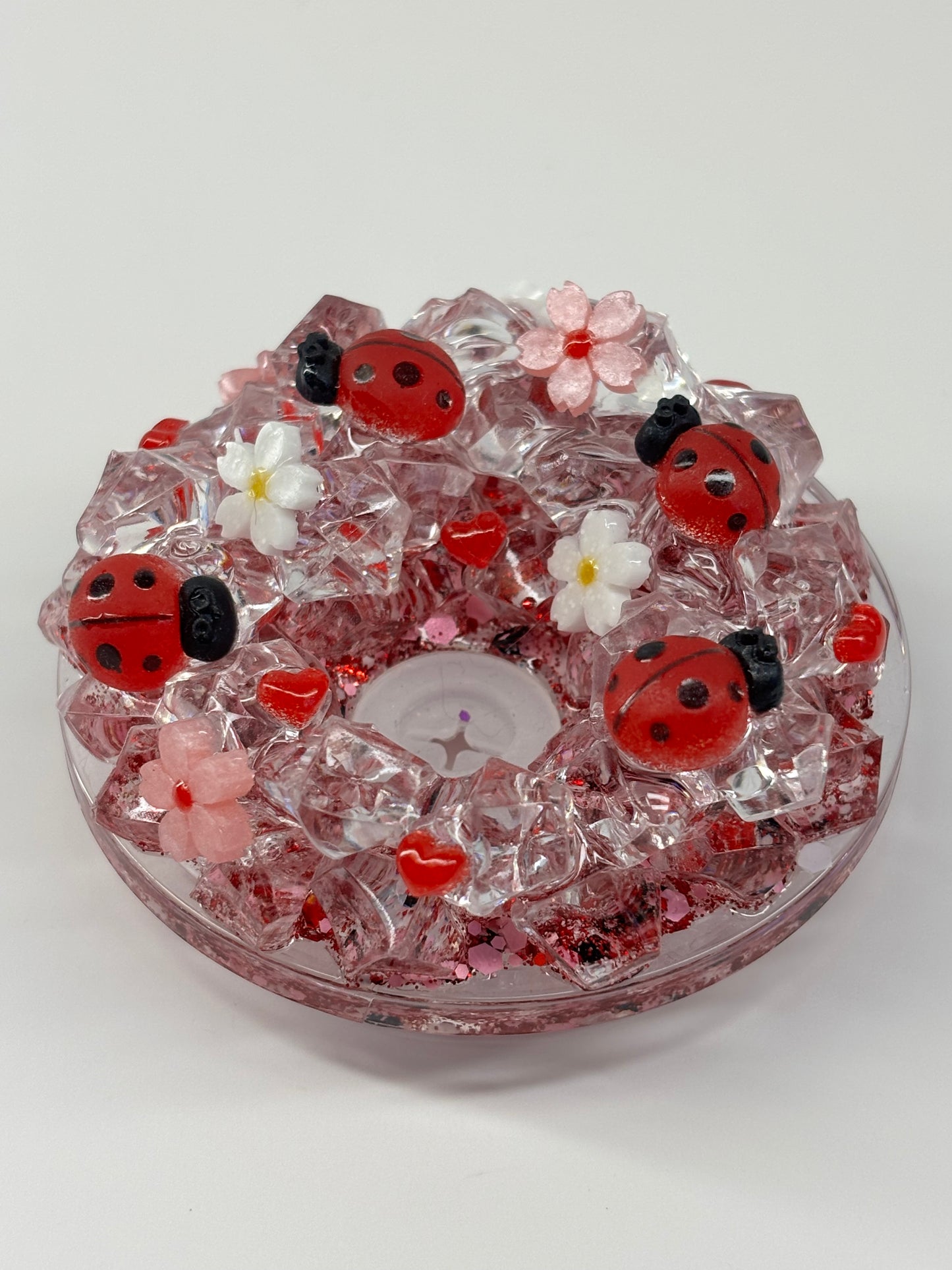 Lady bug love snow globe cup