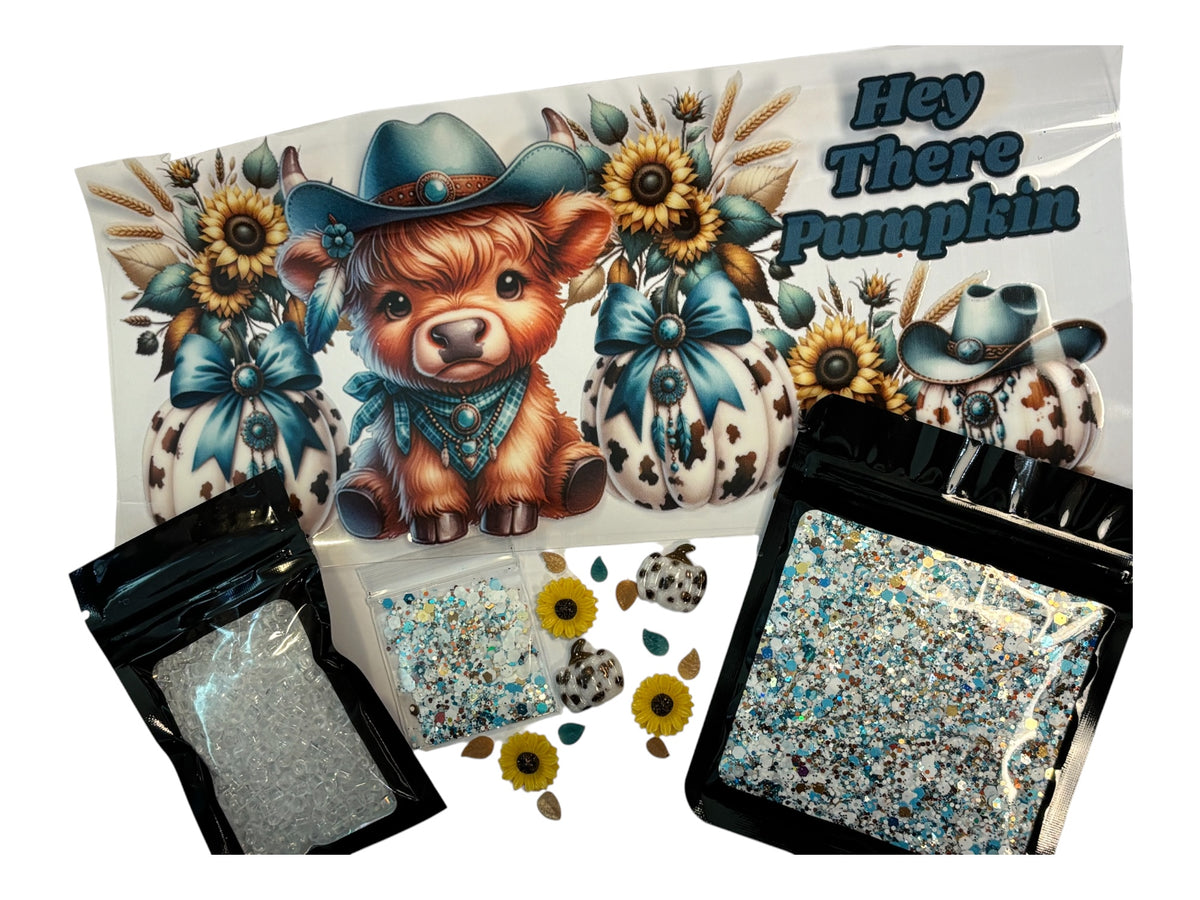 Hey there pumpkin snow globe kit