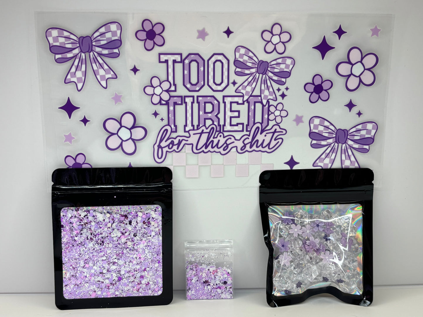 Too tired, snow globe kit