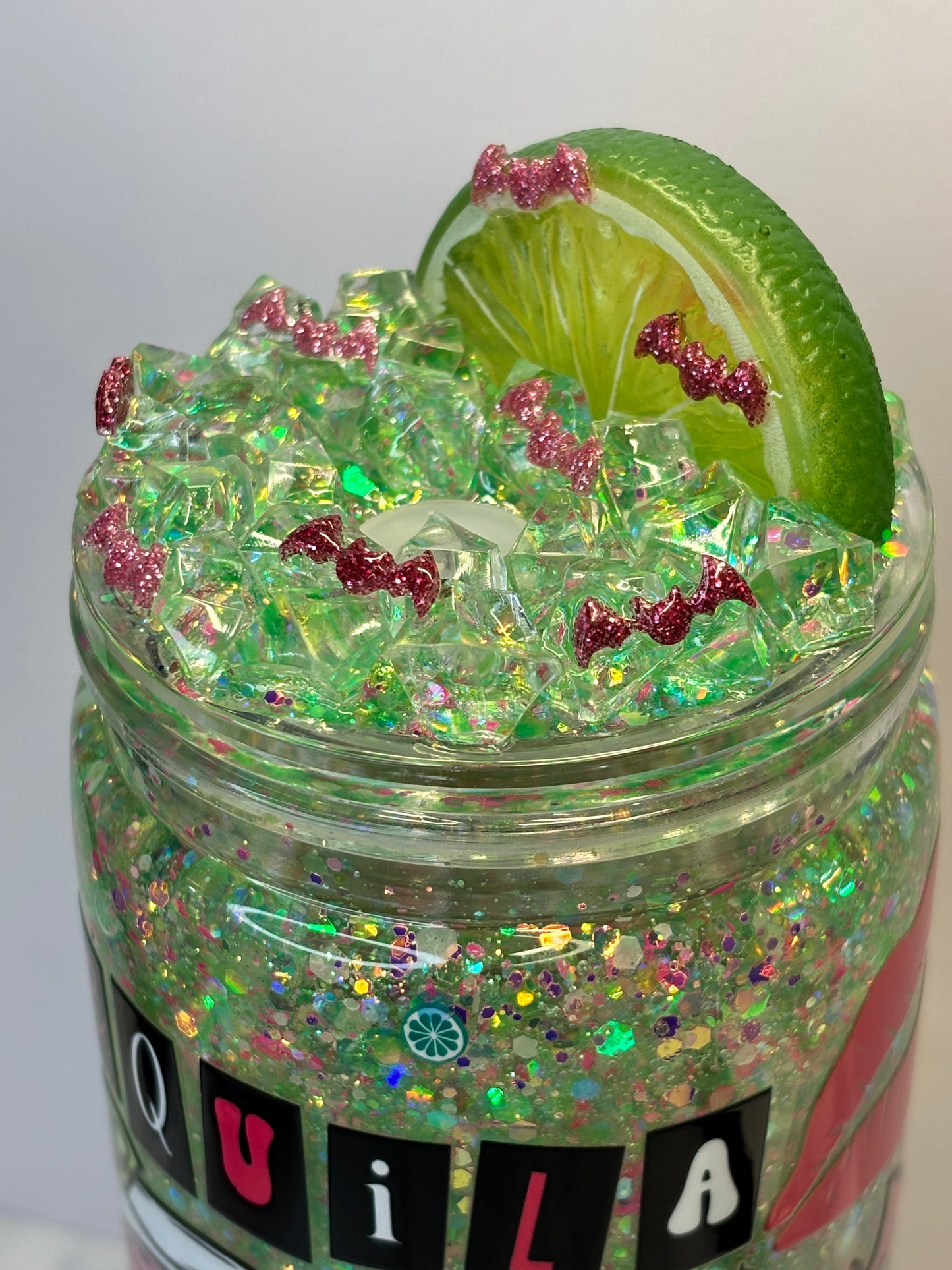 Tequila burns glow in the dark snow globe