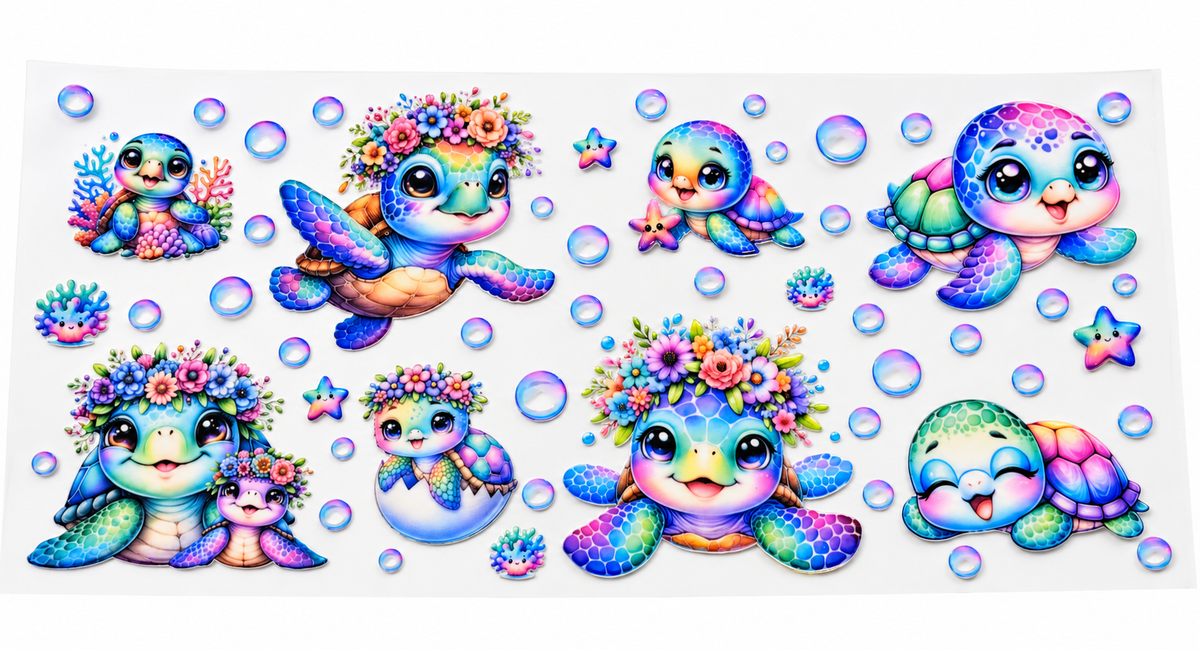 Bubbles & Blossoms collage lid style snow globe kit