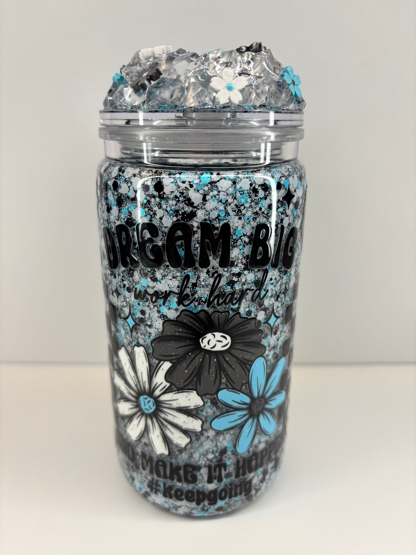 Dream big snow globe cup