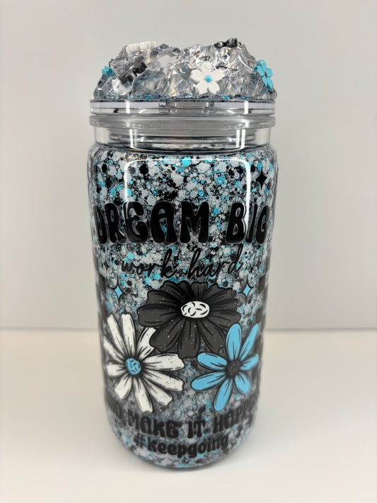 Dream big snow globe cup