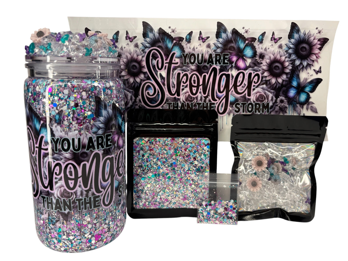 You are stronger than the storm snow globe kit
