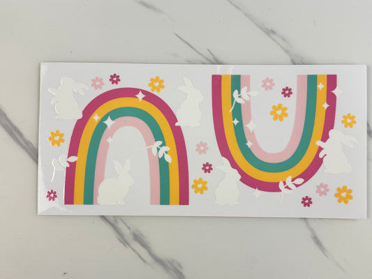 Pastel rainbow bunnies