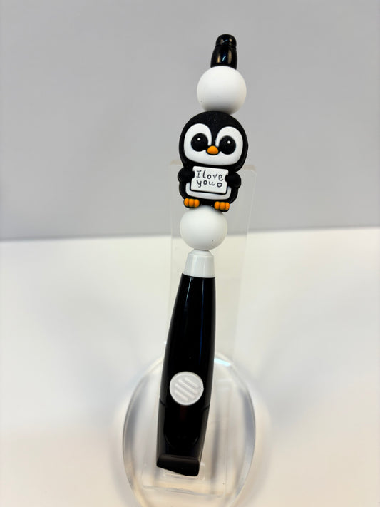 I love you penguin letter opener knife