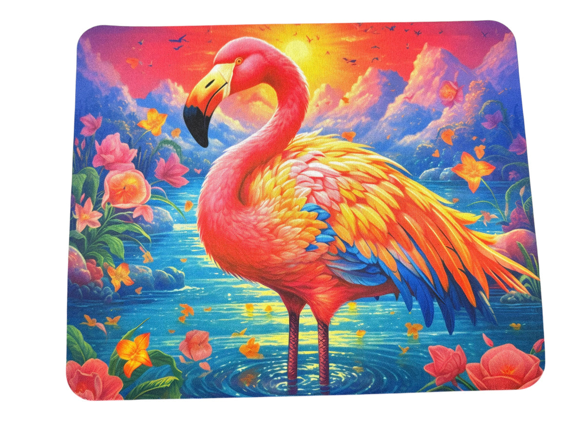 Flamingo mouse pad