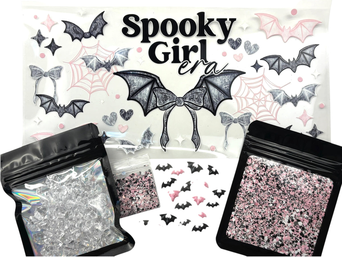 Spooky girl snow globe kit
