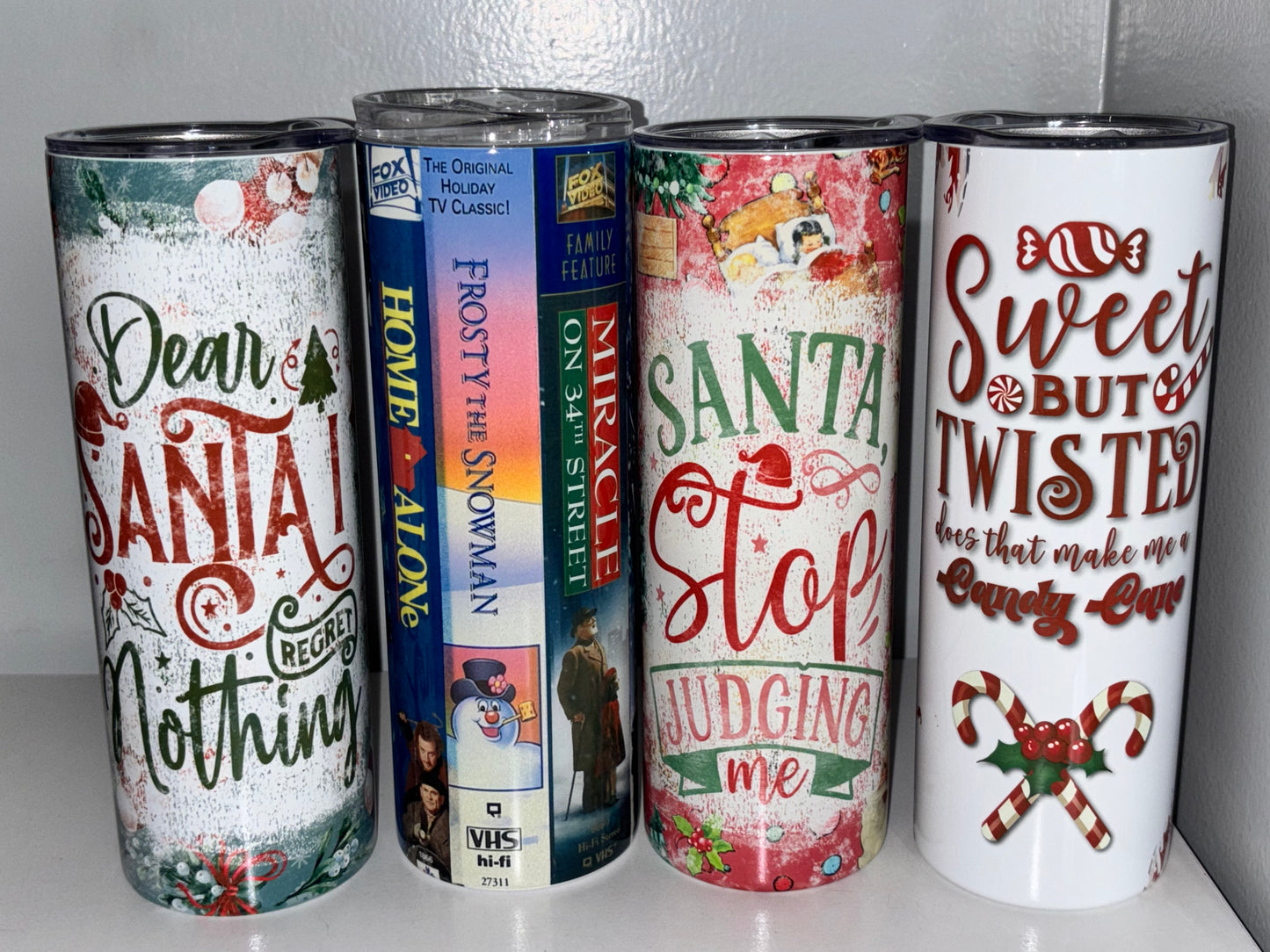 SALE holiday tumblers