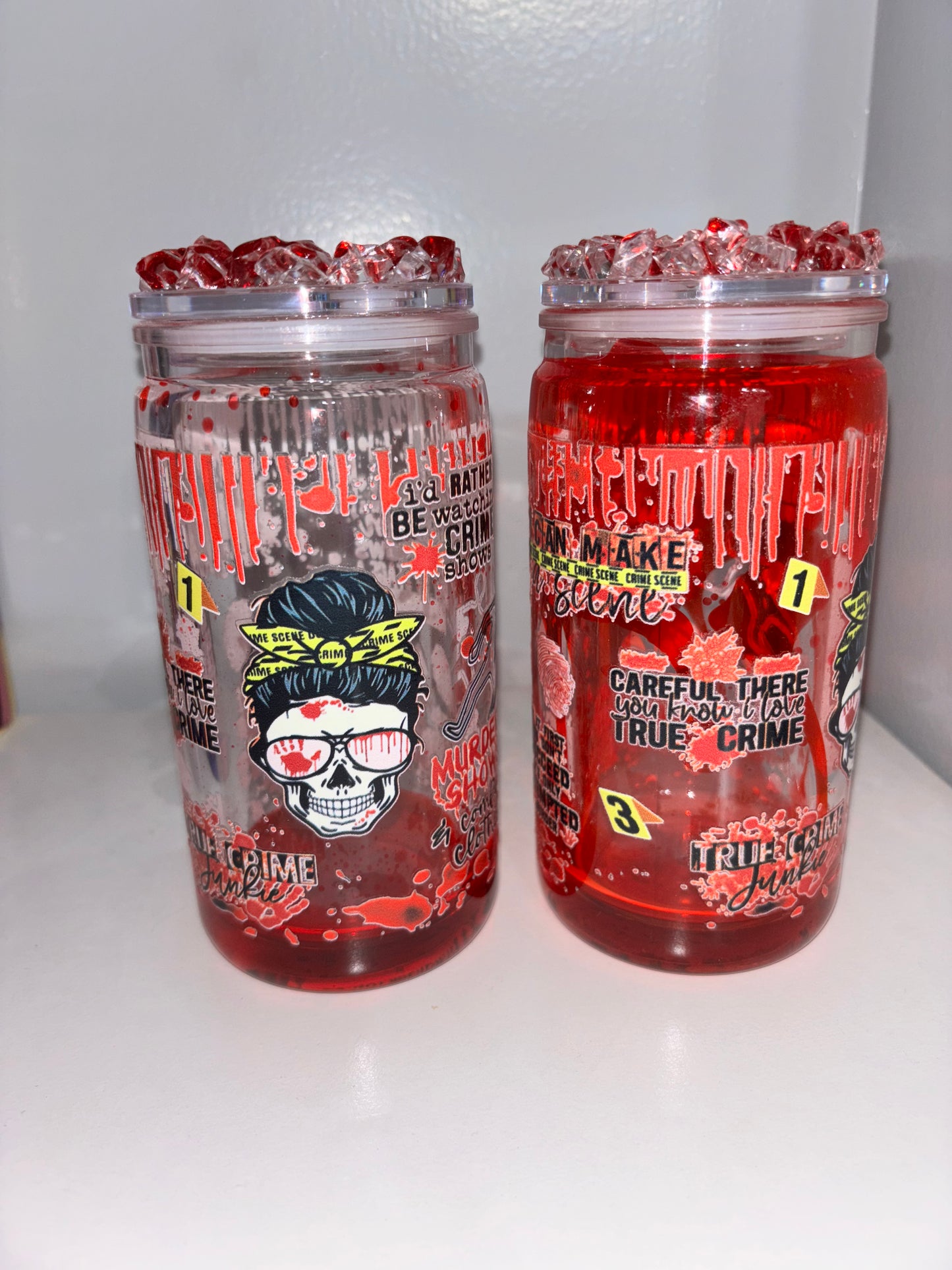 Crime cup bloody drip