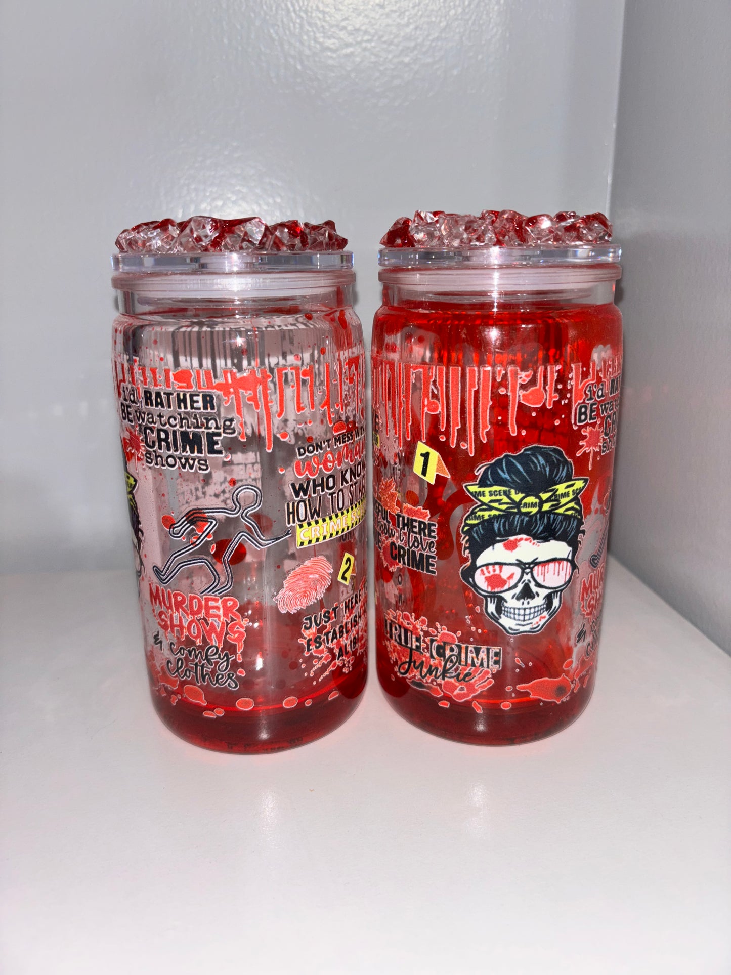 Crime cup bloody drip