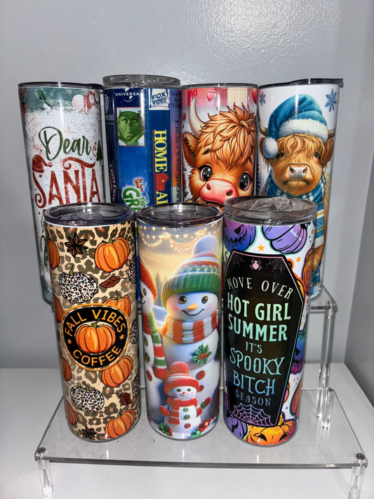 SALE holiday tumblers