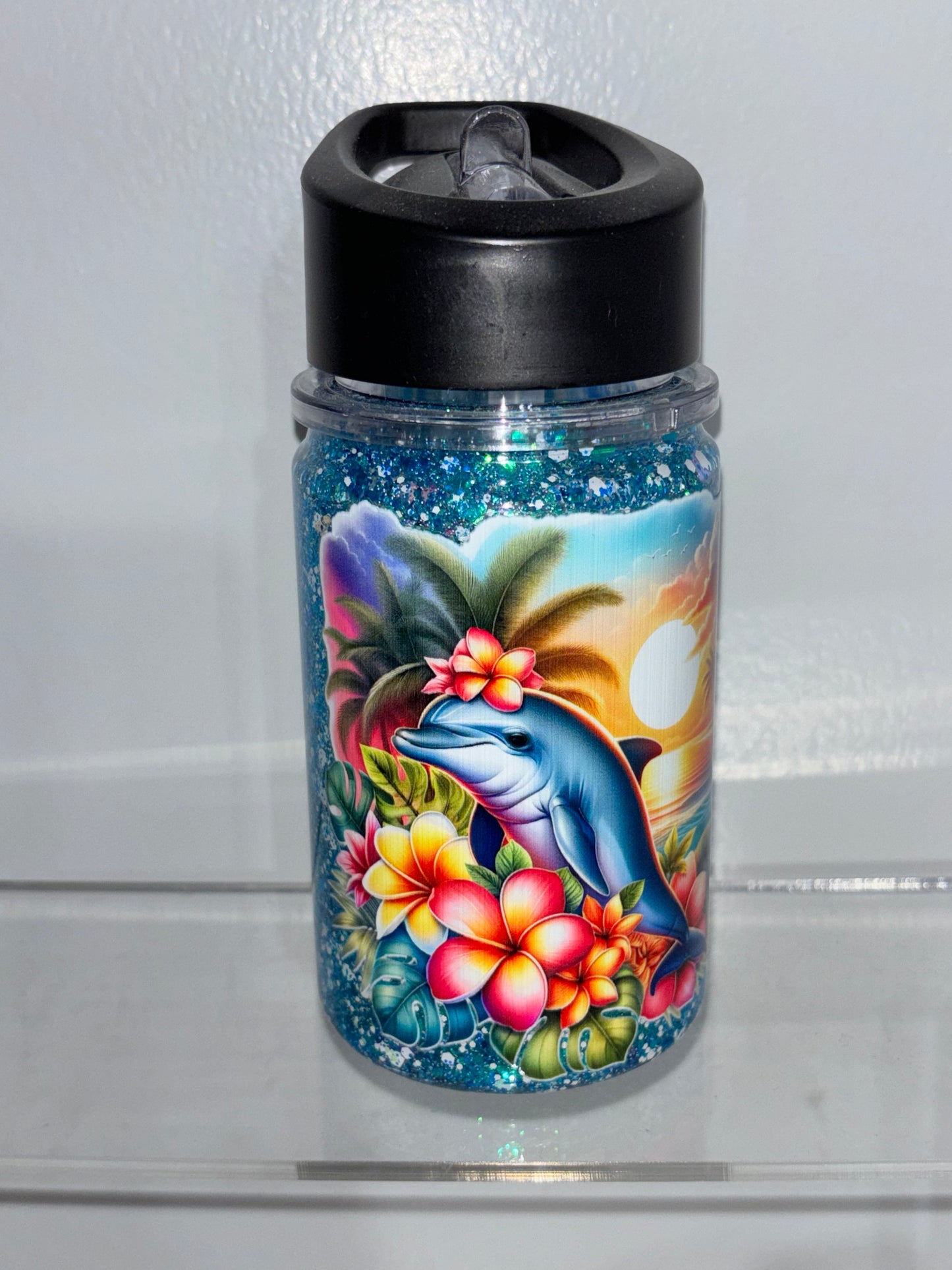 SALE kids water bottle snow globes