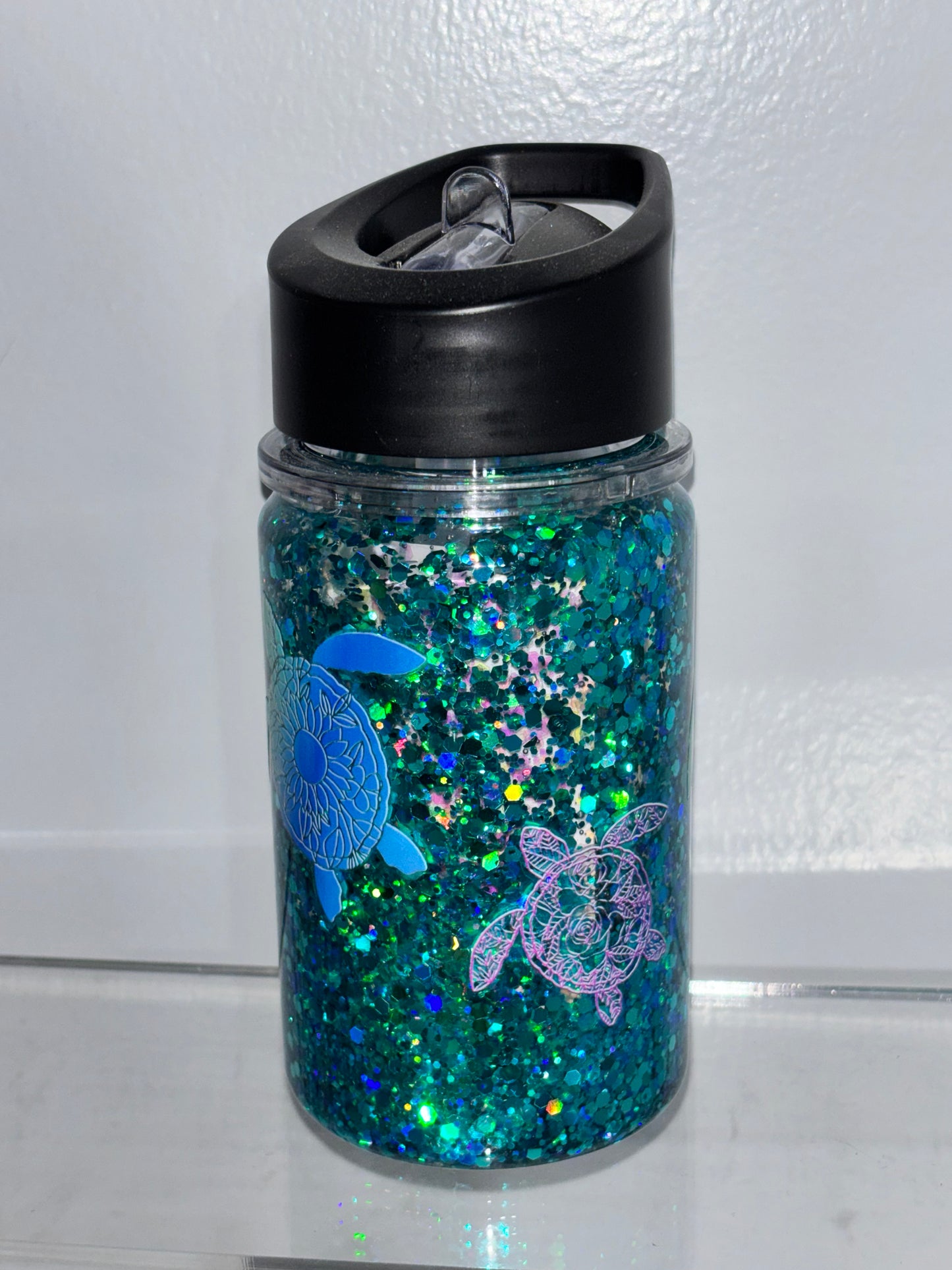 SALE kids water bottle snow globes