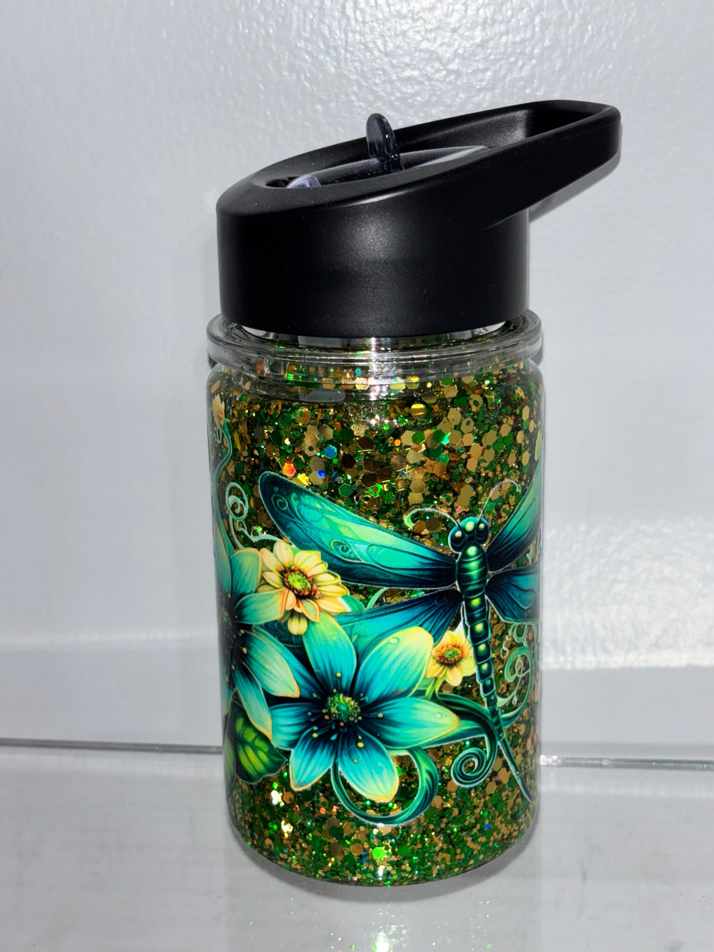 SALE kids water bottle snow globes