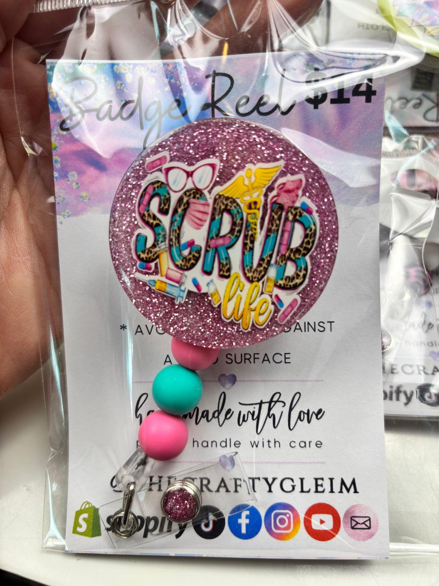 SALE medical/teacher badge reels