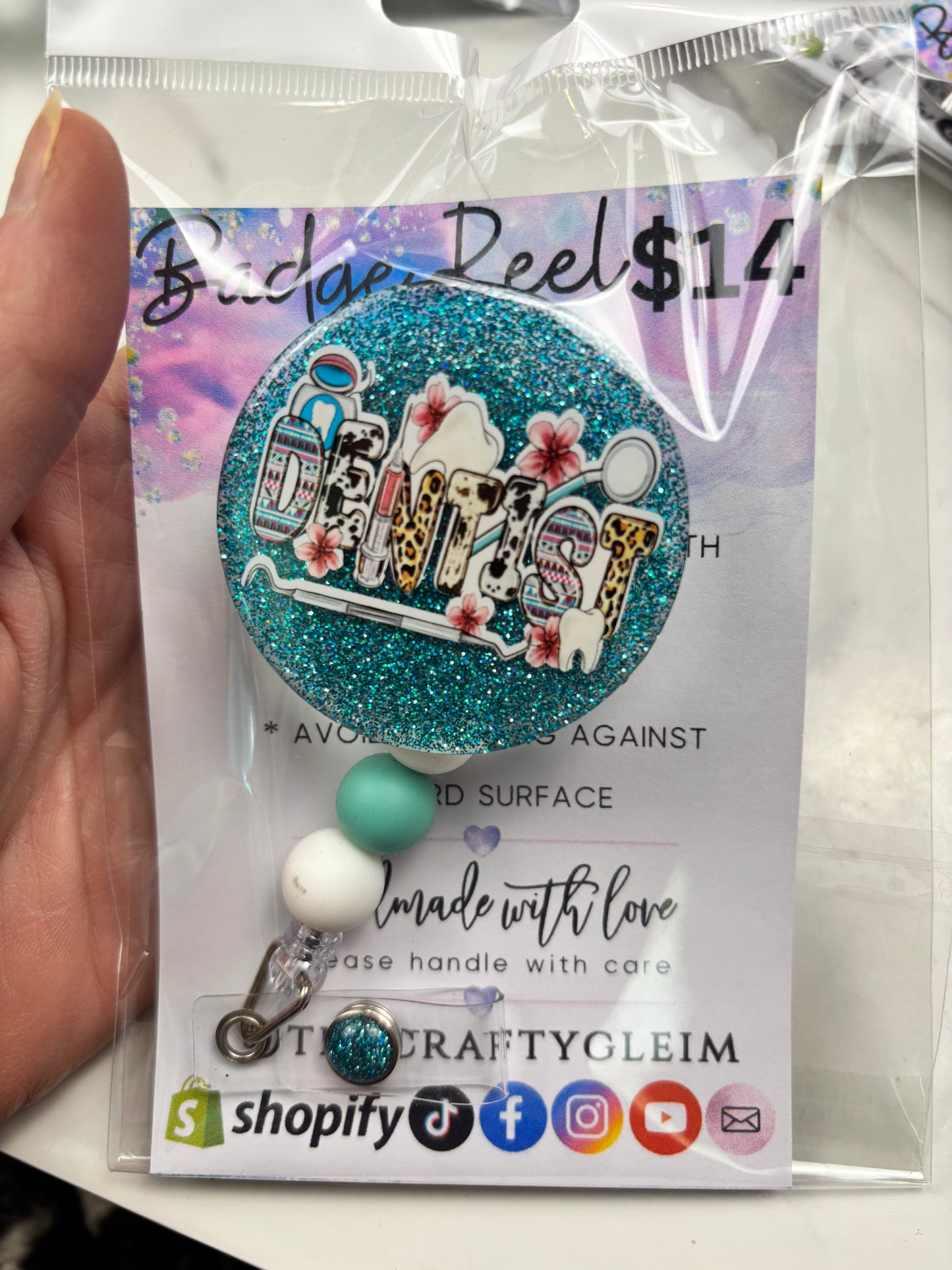 SALE medical/teacher badge reels